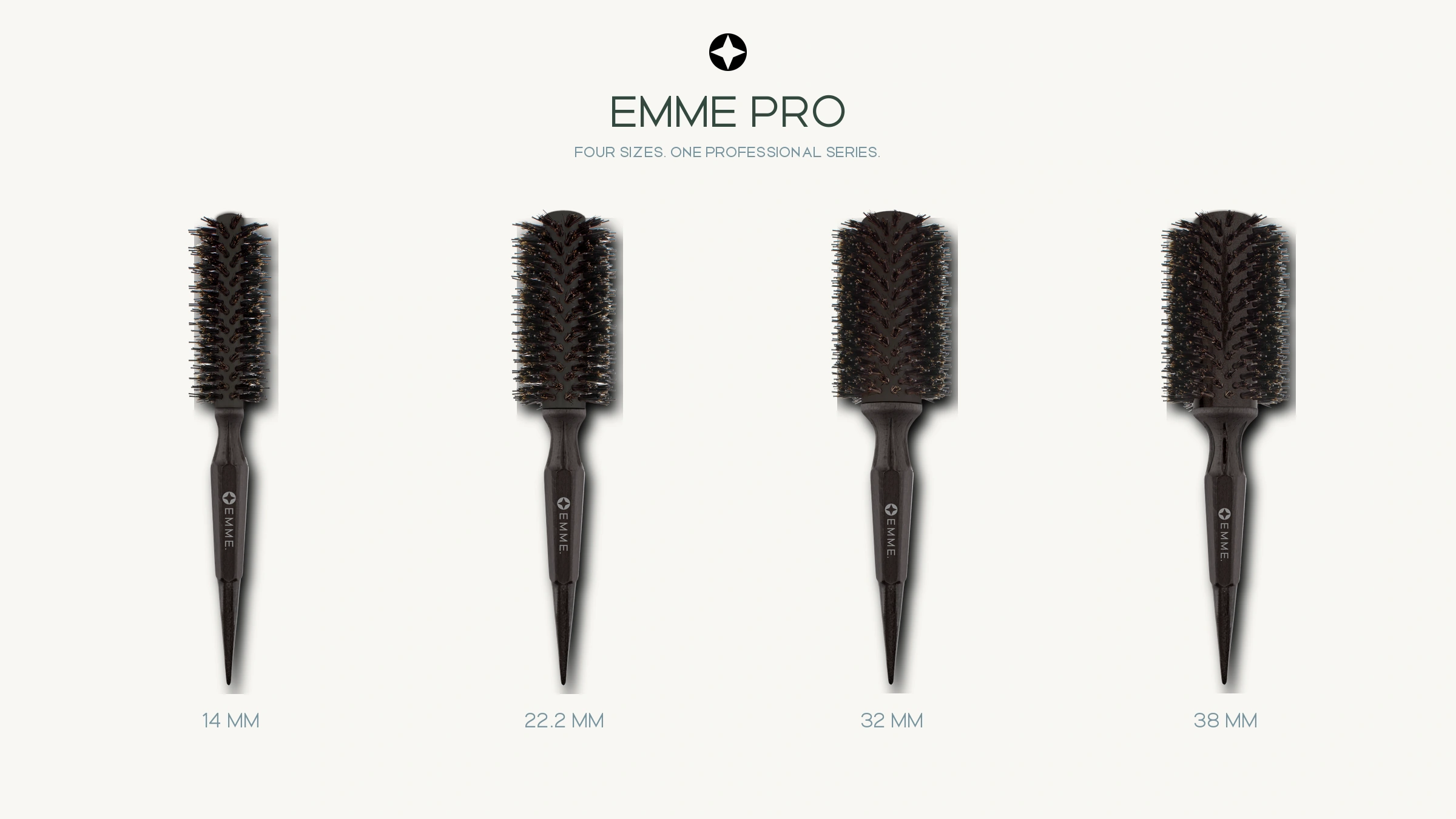 EMME Pro four-size round brush series